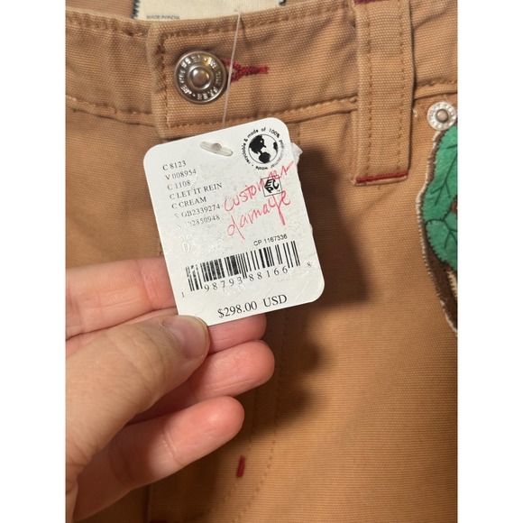 Free People Bright Time Embroidered Wide Leg Pants | FLAW Pictured | Sz S | NWT - Picture 8 of 8